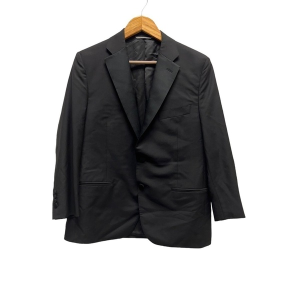 CANALI Black blazer Jacket Sport Suit Wool Blend Size 50‎ - Picture 1 of 11